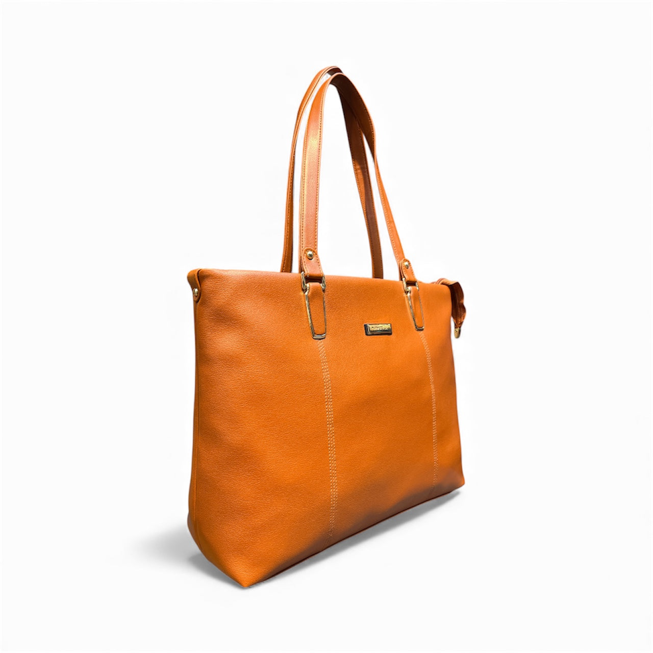 Premium 3-Partition Leather-Texture Handbag | Laptop-Friendly | 6-Month Warranty