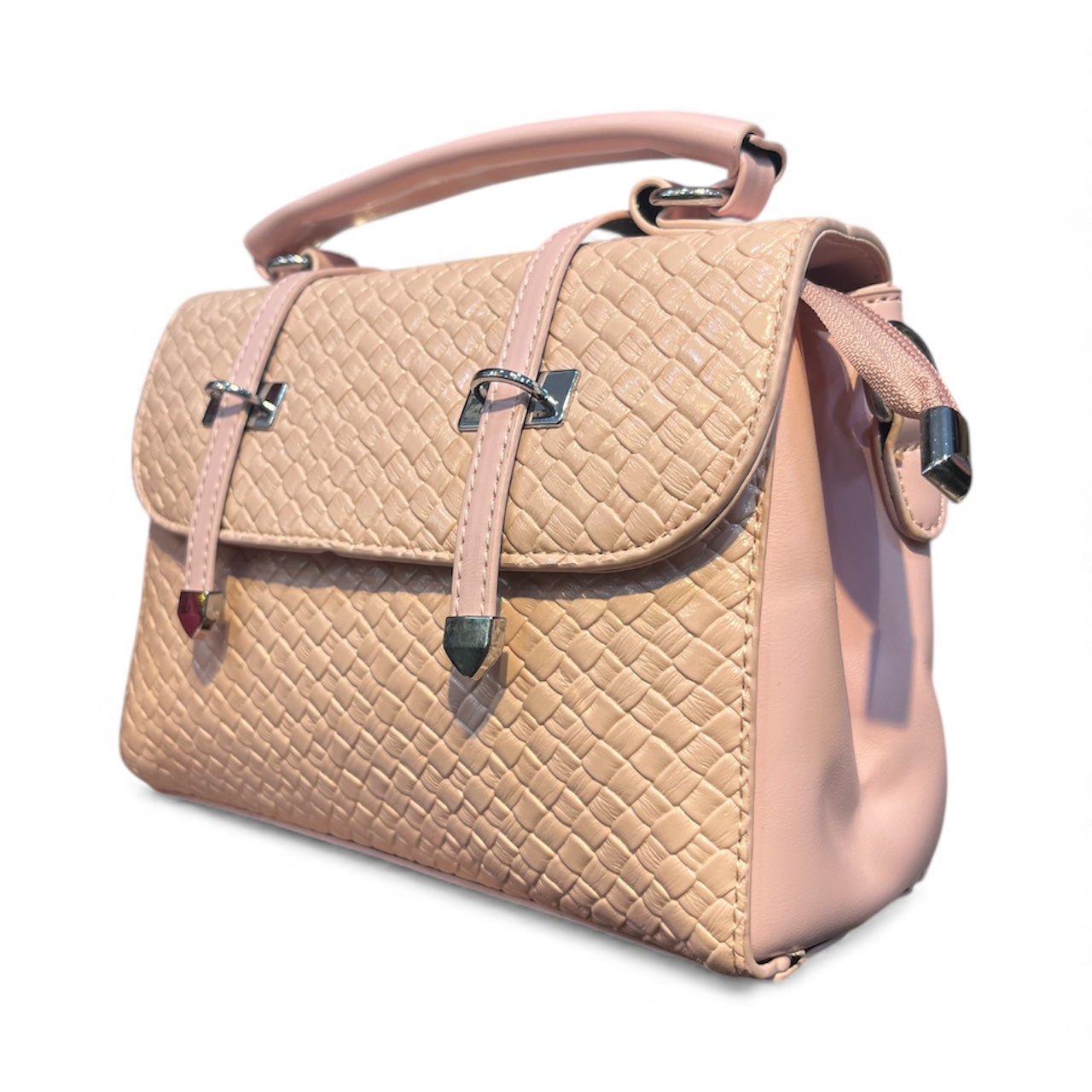 Imported Peach Sling Bag – Double Partition & Long Strap