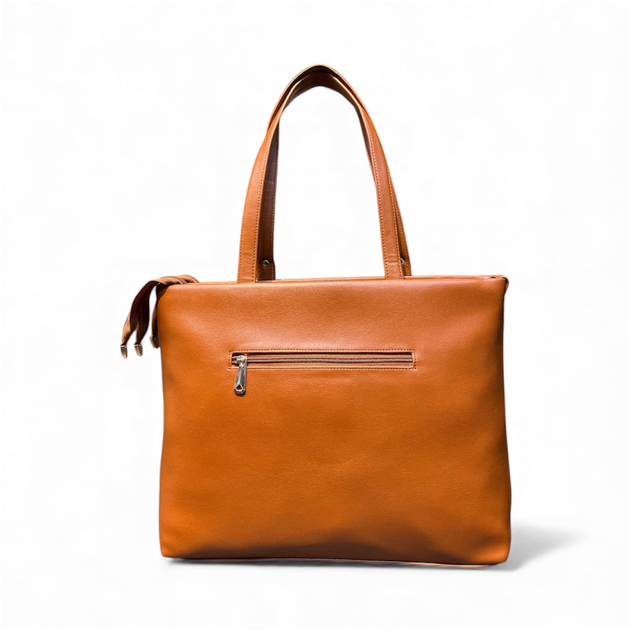 Premium 3-Partition Leather-Texture Handbag | Laptop-Friendly | 6-Month Warranty