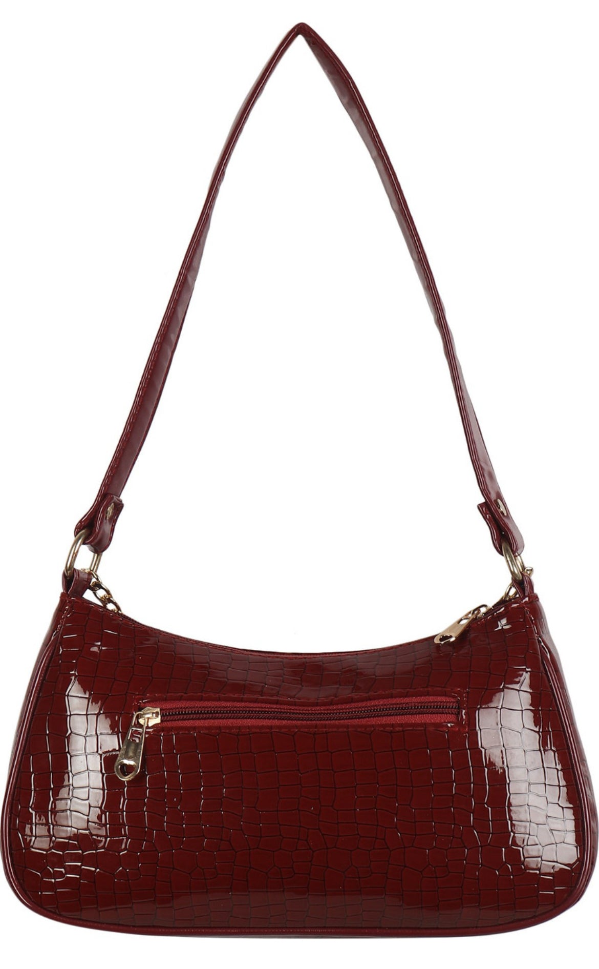 Maroon Crescent Bag – Effortless Elegance in Every Curve